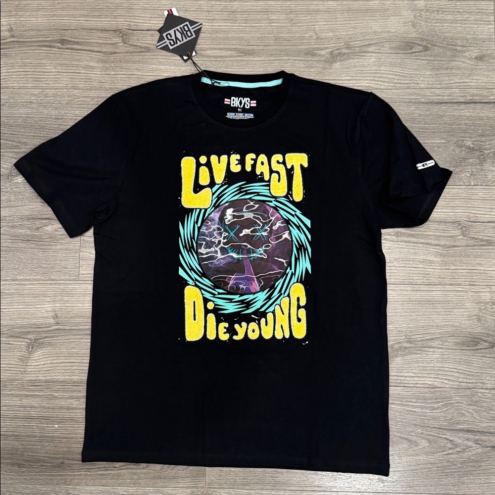 BKYS Live Fast Die Young Tee Men’s Size Extra Large
